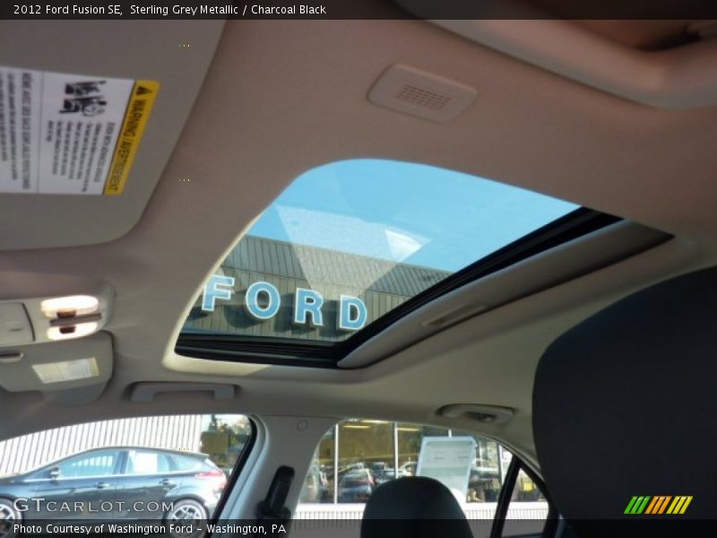 Sterling Grey Metallic / Charcoal Black 2012 Ford Fusion SE