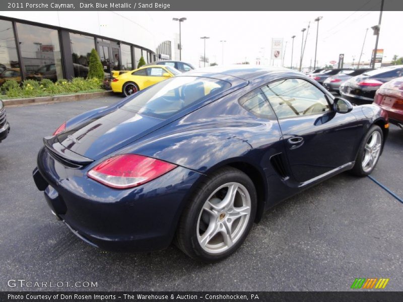 Dark Blue Metallic / Sand Beige 2011 Porsche Cayman