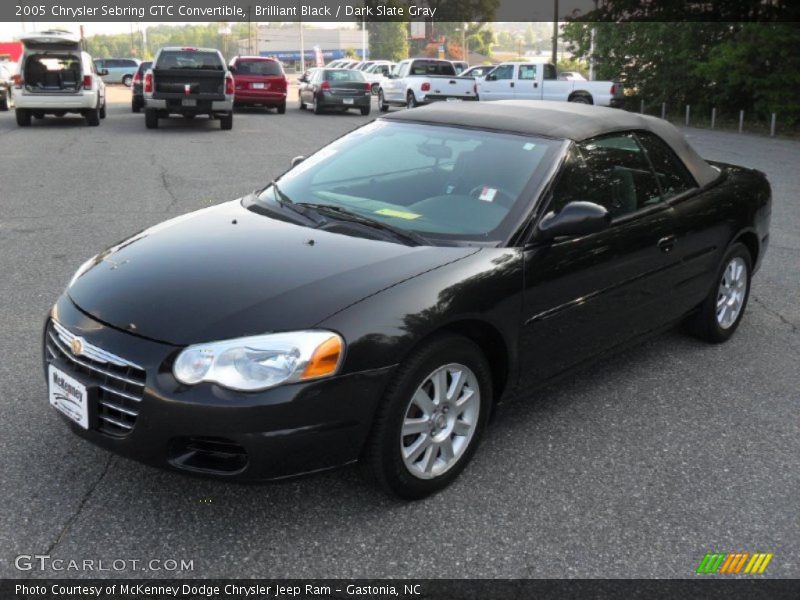 Brilliant Black / Dark Slate Gray 2005 Chrysler Sebring GTC Convertible