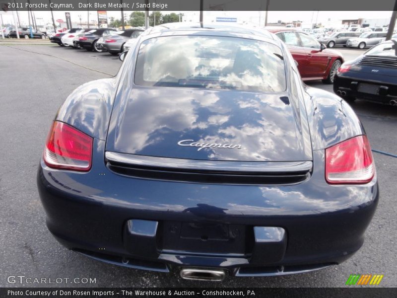 Dark Blue Metallic / Sand Beige 2011 Porsche Cayman