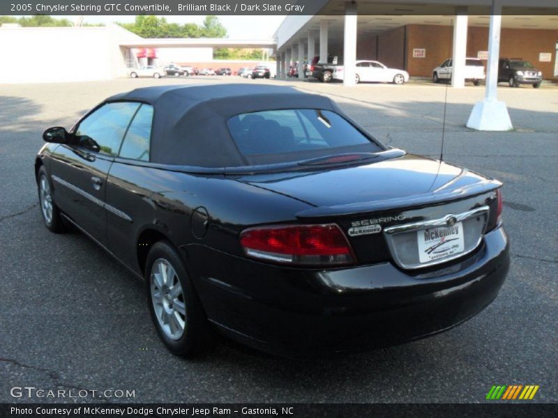 Brilliant Black / Dark Slate Gray 2005 Chrysler Sebring GTC Convertible