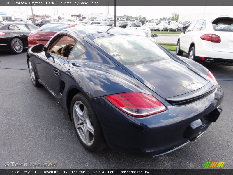 Dark Blue Metallic / Sand Beige 2011 Porsche Cayman