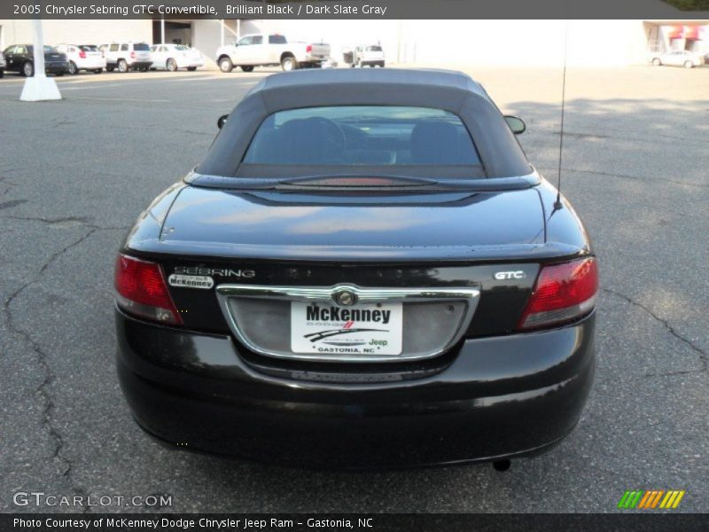 Brilliant Black / Dark Slate Gray 2005 Chrysler Sebring GTC Convertible