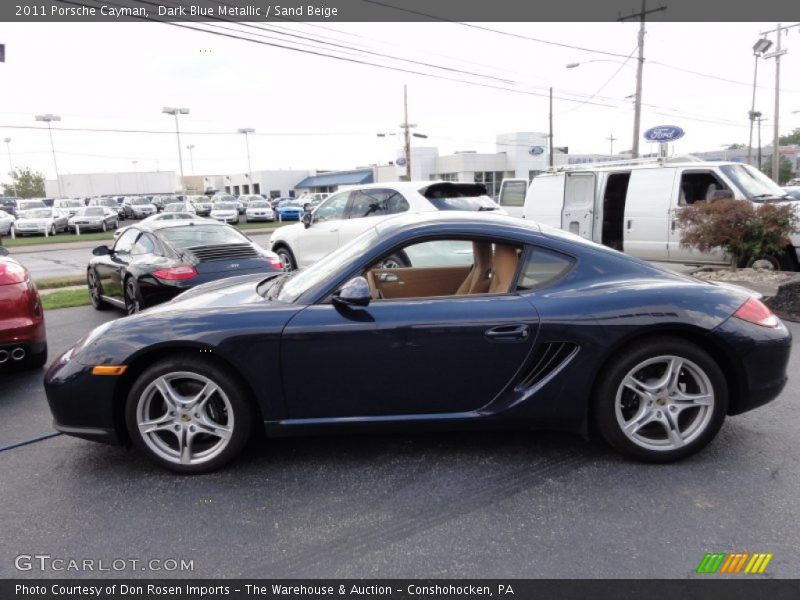 Dark Blue Metallic / Sand Beige 2011 Porsche Cayman