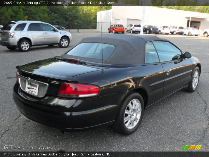 Brilliant Black / Dark Slate Gray 2005 Chrysler Sebring GTC Convertible