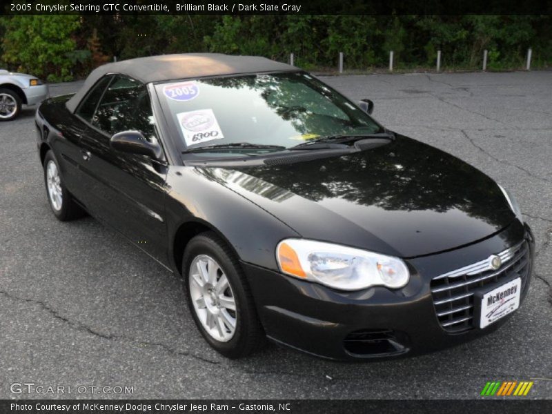 Brilliant Black / Dark Slate Gray 2005 Chrysler Sebring GTC Convertible