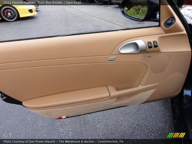 Dark Blue Metallic / Sand Beige 2011 Porsche Cayman