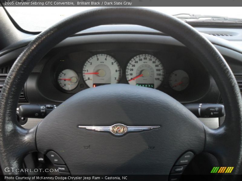 Brilliant Black / Dark Slate Gray 2005 Chrysler Sebring GTC Convertible