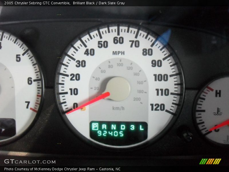 Brilliant Black / Dark Slate Gray 2005 Chrysler Sebring GTC Convertible
