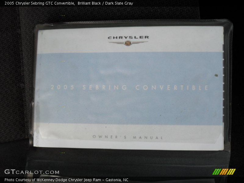 Brilliant Black / Dark Slate Gray 2005 Chrysler Sebring GTC Convertible
