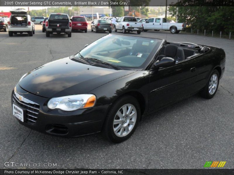 Brilliant Black / Dark Slate Gray 2005 Chrysler Sebring GTC Convertible