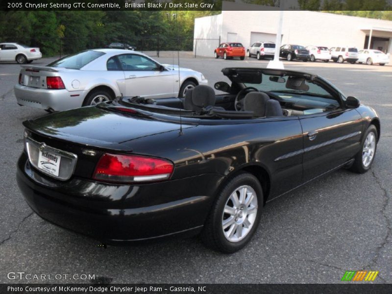 Brilliant Black / Dark Slate Gray 2005 Chrysler Sebring GTC Convertible