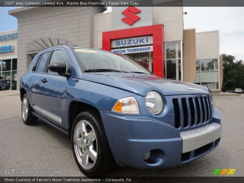 Marine Blue Pearlcoat / Pastel Slate Gray 2007 Jeep Compass Limited 4x4