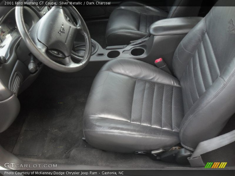 Silver Metallic / Dark Charcoal 2001 Ford Mustang GT Coupe