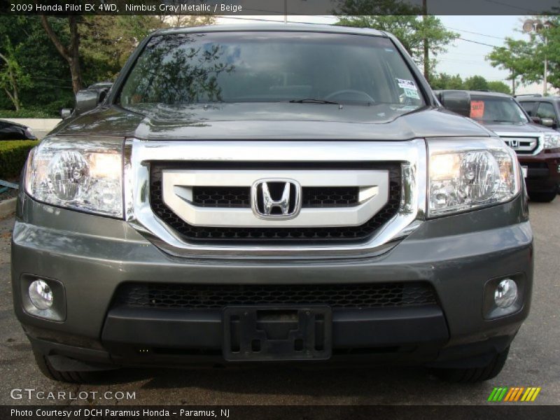 Nimbus Gray Metallic / Beige 2009 Honda Pilot EX 4WD