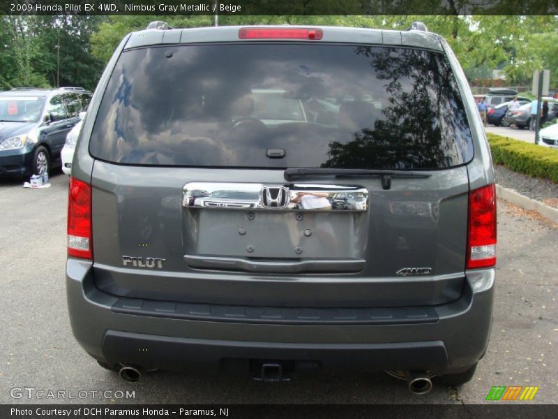 Nimbus Gray Metallic / Beige 2009 Honda Pilot EX 4WD