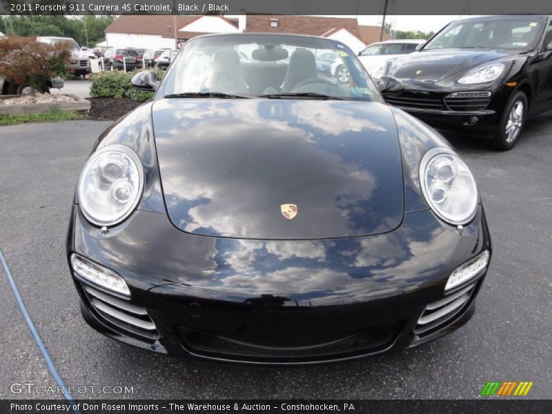 Black / Black 2011 Porsche 911 Carrera 4S Cabriolet