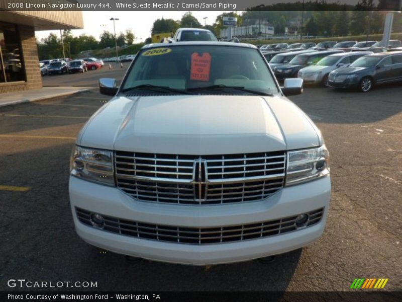 White Suede Metallic / Camel/Sand Piping 2008 Lincoln Navigator Luxury 4x4