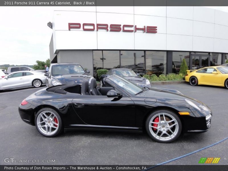 Black / Black 2011 Porsche 911 Carrera 4S Cabriolet