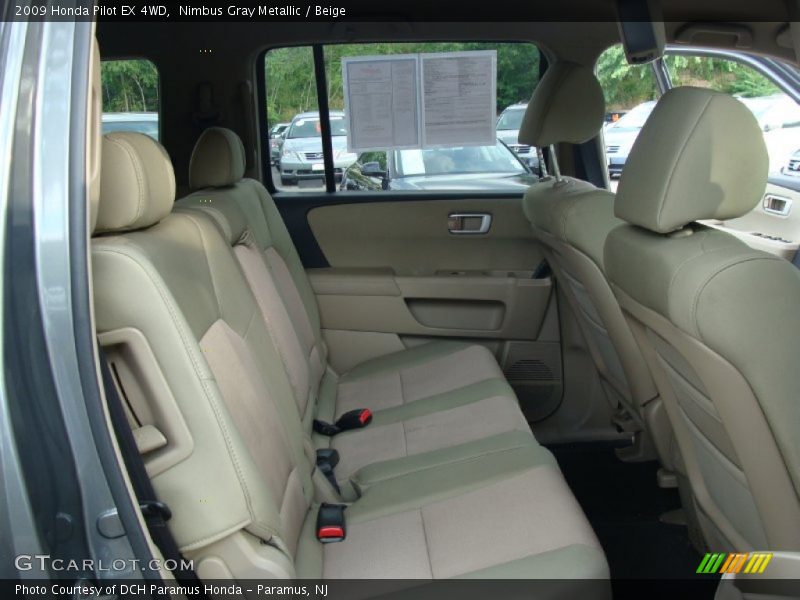 Nimbus Gray Metallic / Beige 2009 Honda Pilot EX 4WD