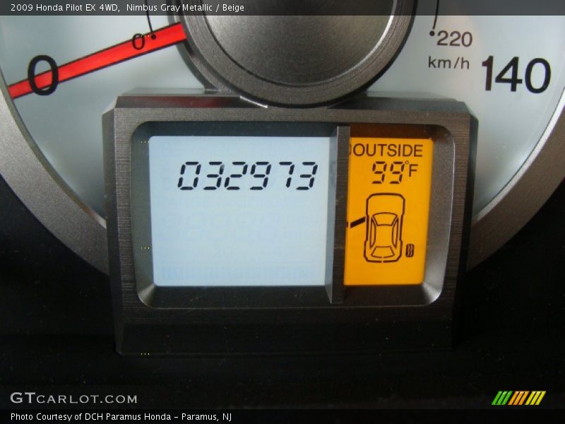 Nimbus Gray Metallic / Beige 2009 Honda Pilot EX 4WD