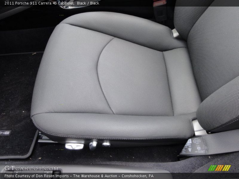 Black / Black 2011 Porsche 911 Carrera 4S Cabriolet