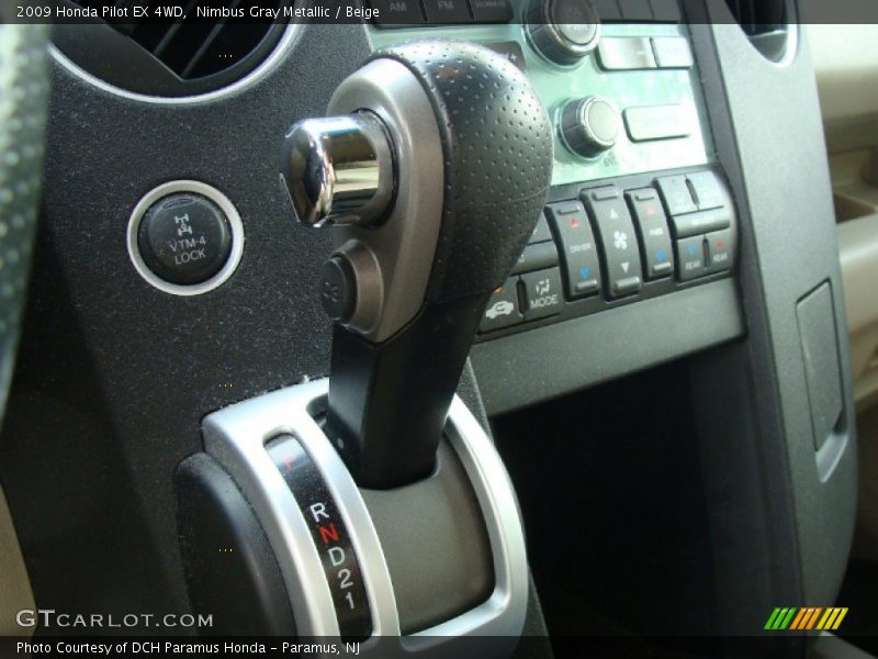 Nimbus Gray Metallic / Beige 2009 Honda Pilot EX 4WD