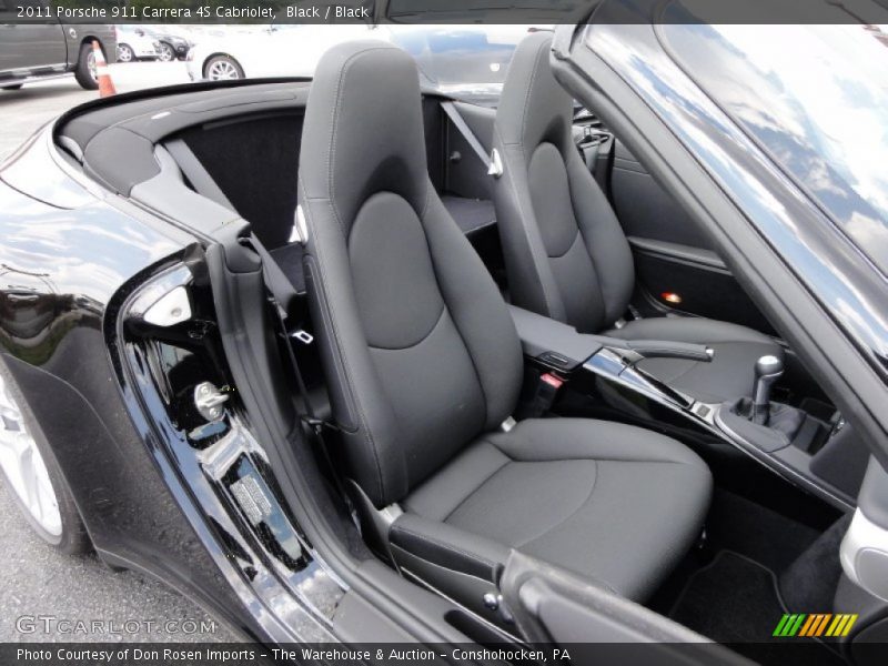 Black / Black 2011 Porsche 911 Carrera 4S Cabriolet
