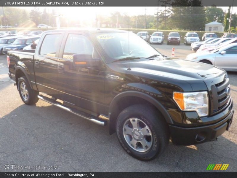 Black / Black/Black 2009 Ford F150 FX4 SuperCrew 4x4