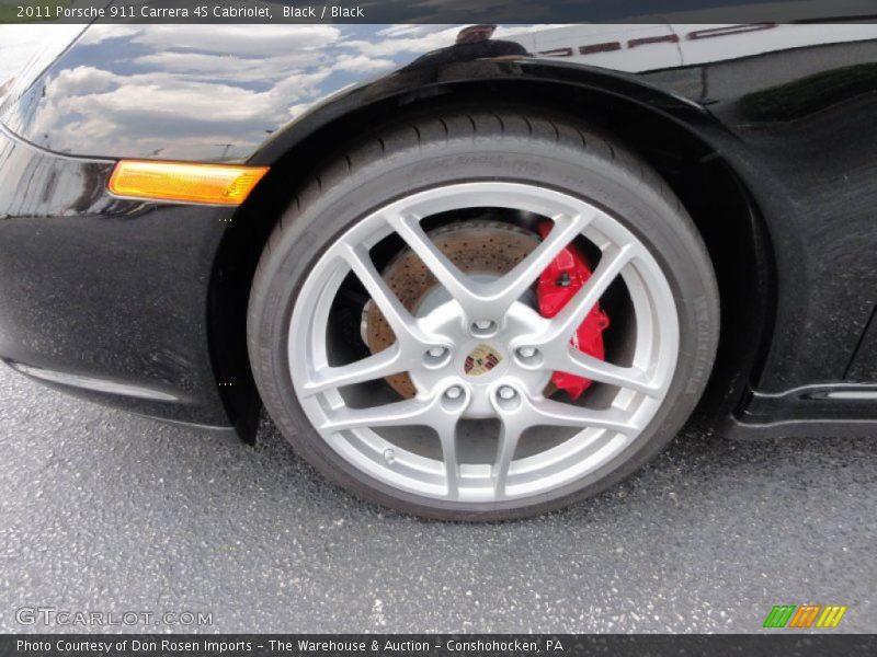 Black / Black 2011 Porsche 911 Carrera 4S Cabriolet