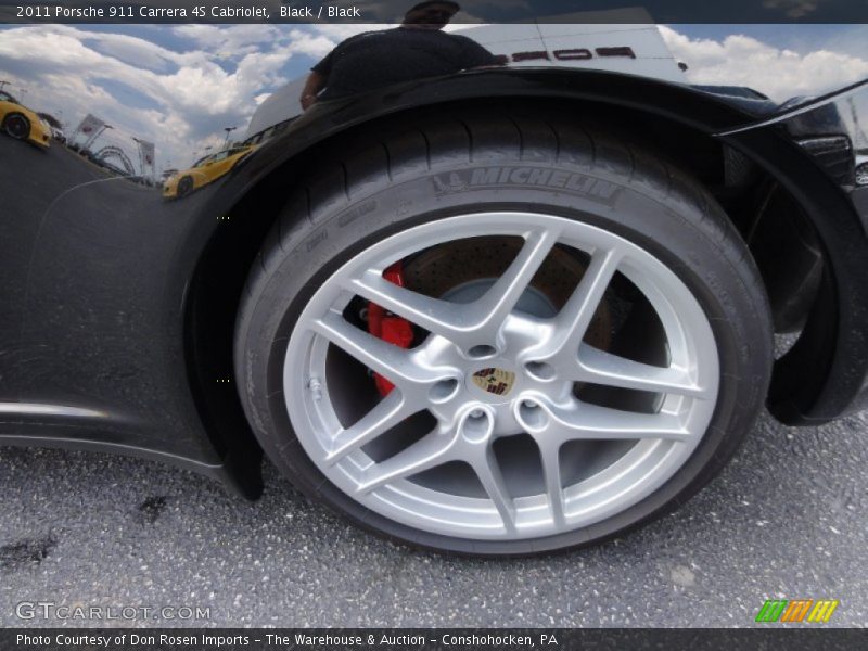 Black / Black 2011 Porsche 911 Carrera 4S Cabriolet