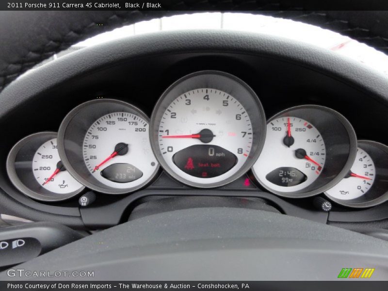  2011 911 Carrera 4S Cabriolet Carrera 4S Cabriolet Gauges