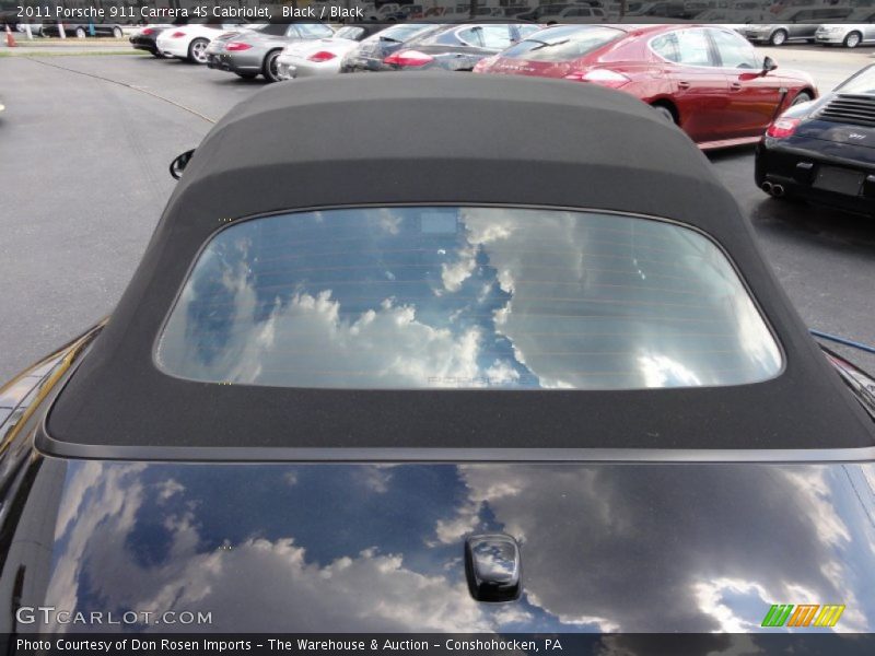 Black / Black 2011 Porsche 911 Carrera 4S Cabriolet