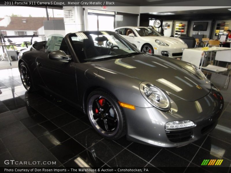 Meteor Grey Metallic / Black 2011 Porsche 911 Carrera S Coupe