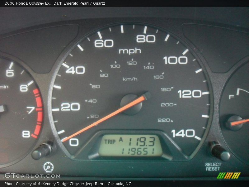 Dark Emerald Pearl / Quartz 2000 Honda Odyssey EX