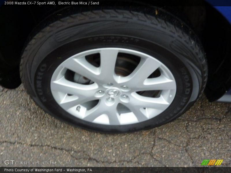 Electric Blue Mica / Sand 2008 Mazda CX-7 Sport AWD