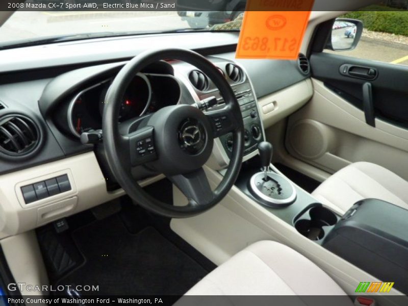 Electric Blue Mica / Sand 2008 Mazda CX-7 Sport AWD