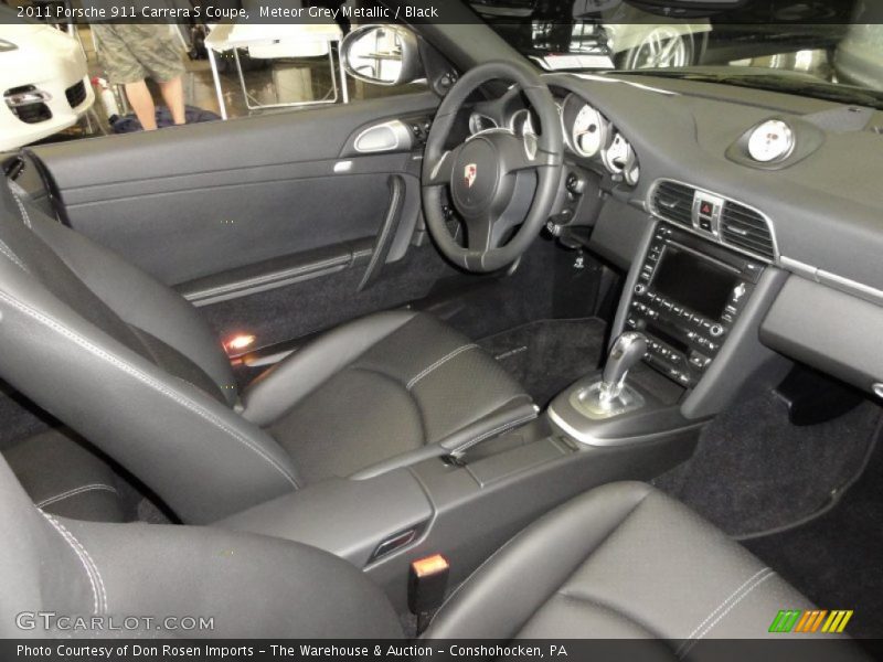 Meteor Grey Metallic / Black 2011 Porsche 911 Carrera S Coupe