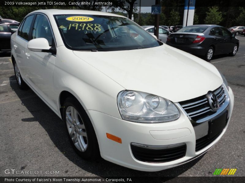 Candy White / Anthracite 2009 Volkswagen Jetta TDI Sedan