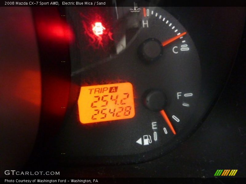 Electric Blue Mica / Sand 2008 Mazda CX-7 Sport AWD