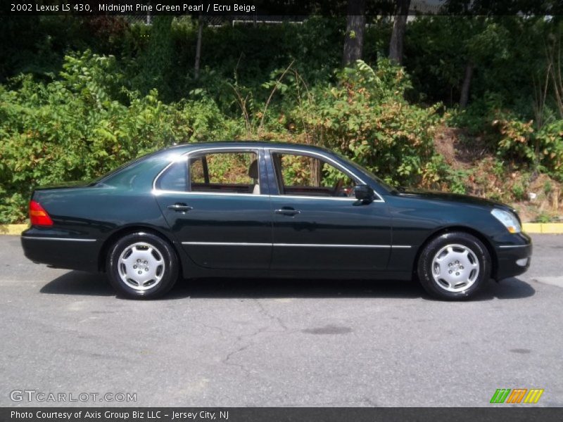 Midnight Pine Green Pearl / Ecru Beige 2002 Lexus LS 430