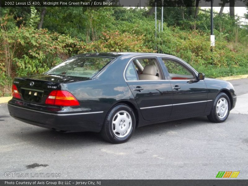 Midnight Pine Green Pearl / Ecru Beige 2002 Lexus LS 430