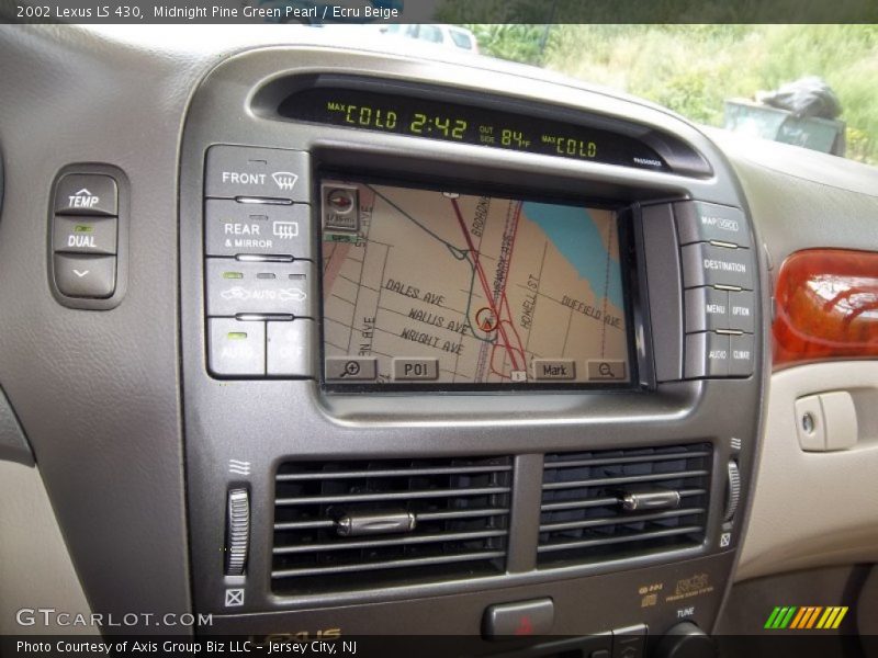 Midnight Pine Green Pearl / Ecru Beige 2002 Lexus LS 430