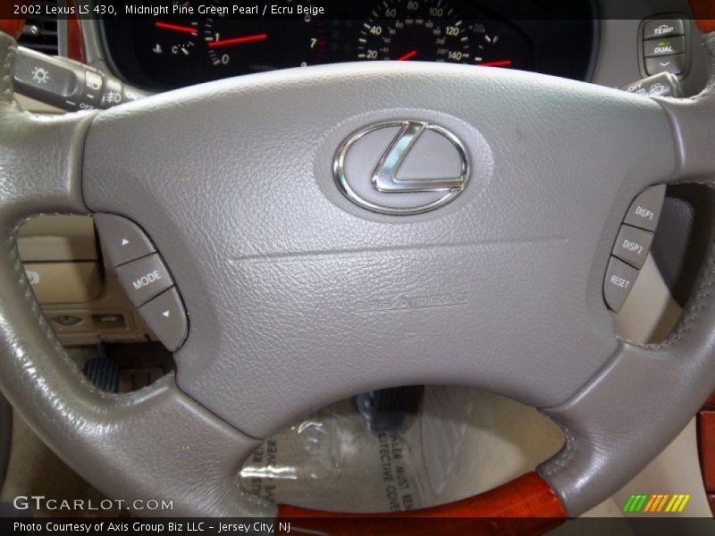 Midnight Pine Green Pearl / Ecru Beige 2002 Lexus LS 430