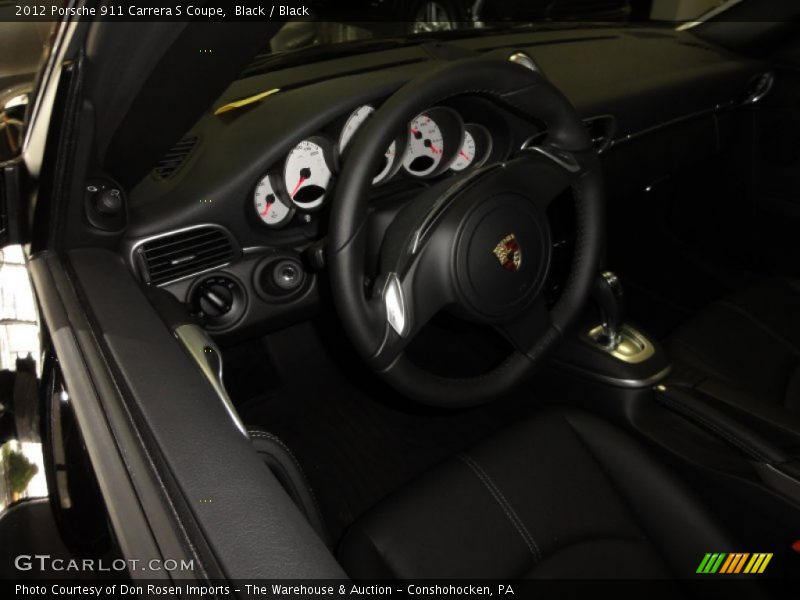 Black / Black 2012 Porsche 911 Carrera S Coupe