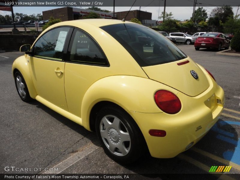 Yellow / Gray 1999 Volkswagen New Beetle GLS Coupe