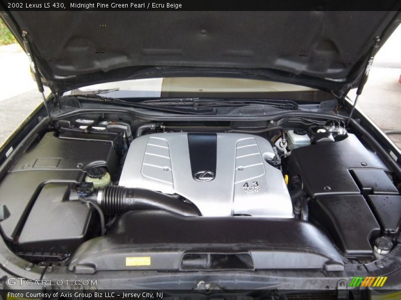 Midnight Pine Green Pearl / Ecru Beige 2002 Lexus LS 430