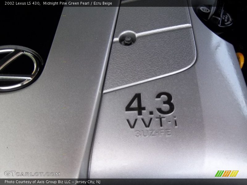 Midnight Pine Green Pearl / Ecru Beige 2002 Lexus LS 430