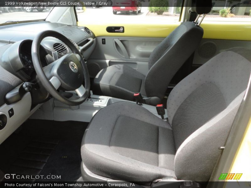 Yellow / Gray 1999 Volkswagen New Beetle GLS Coupe