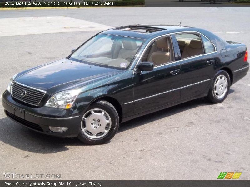 Midnight Pine Green Pearl / Ecru Beige 2002 Lexus LS 430